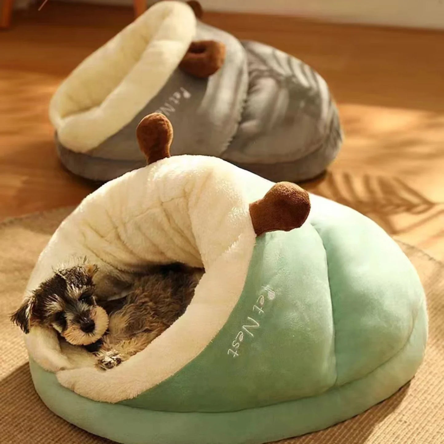 Cozy Slipper Dog Bed