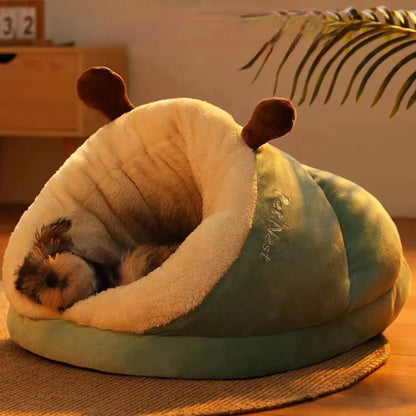 Cozy Slipper Dog Bed