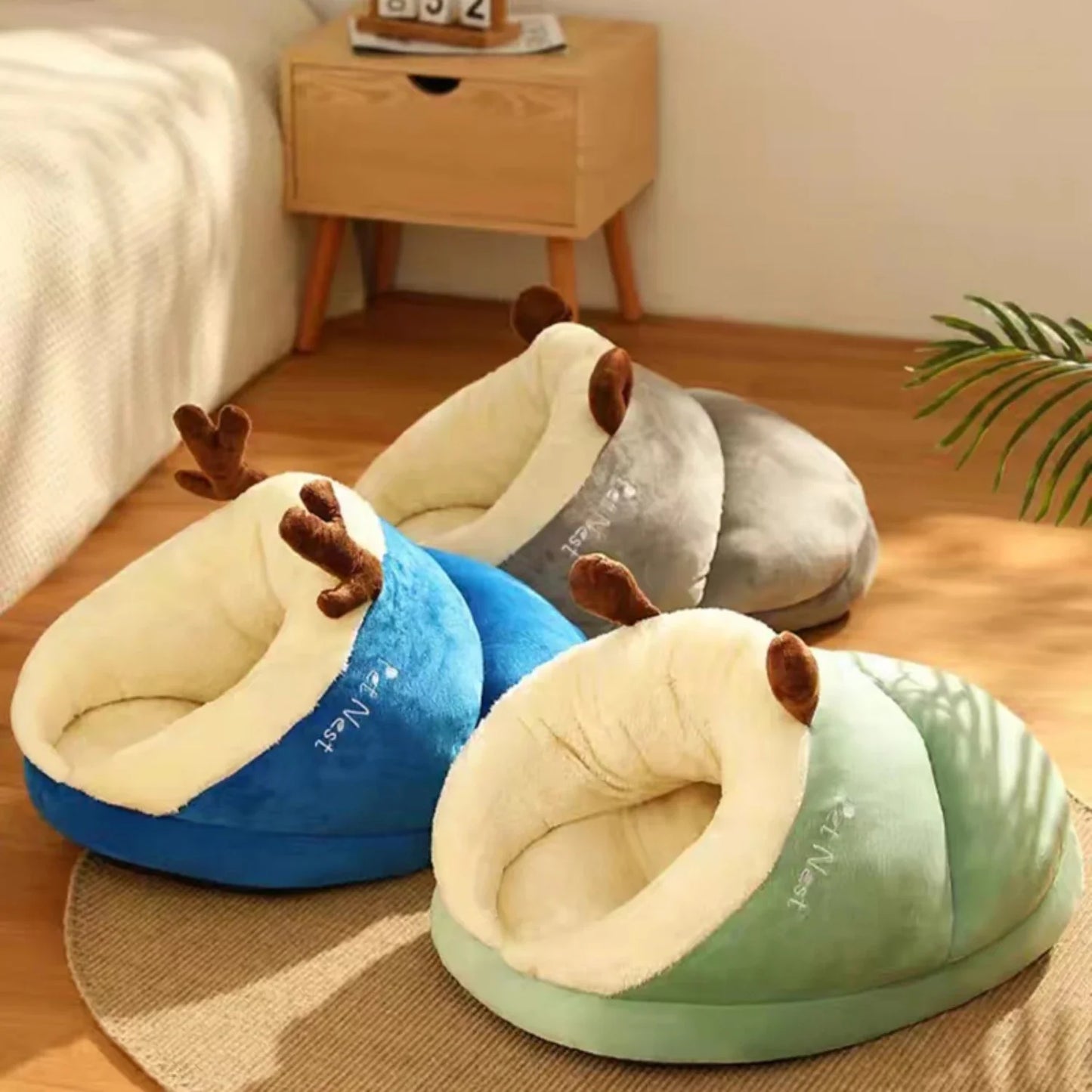 Cozy Slipper Dog Bed